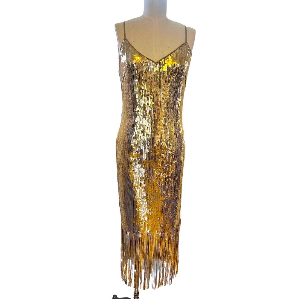 Sequin Gold Dress